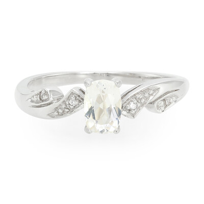 Zilveren ring met een Himalaya beril