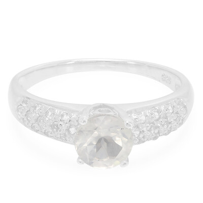 Zilveren ring met een eismaan kwarts