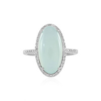Zilveren ring met een Aqua Chalcedoon