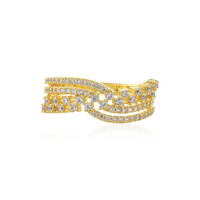 Zilveren ring met zirkonen