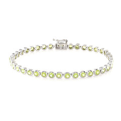 Zilveren armband met peridoots