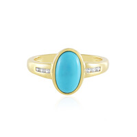Zilveren ring met een Sleeping Beauty Turkoois