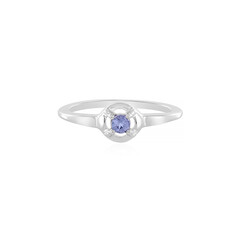 Zilveren ring met een tanzaniet