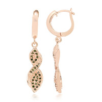 Zilveren oorbellen met Fancy diamanten