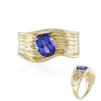 Gouden ring met een AAA tanzaniet (de Melo)