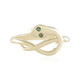 Gouden ring met SI2 Groene Diamanten