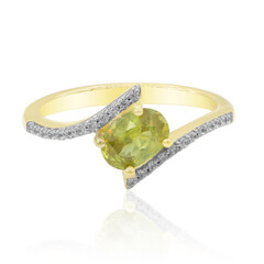 Gouden ring met een sfeen