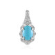 Zilveren hanger met een Sleeping Beauty Turkoois