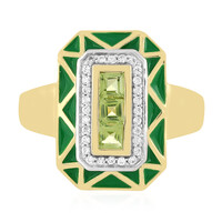 Zilveren ring met peridoots