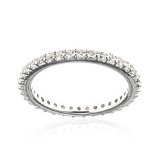 Zilveren ring met zirkonen