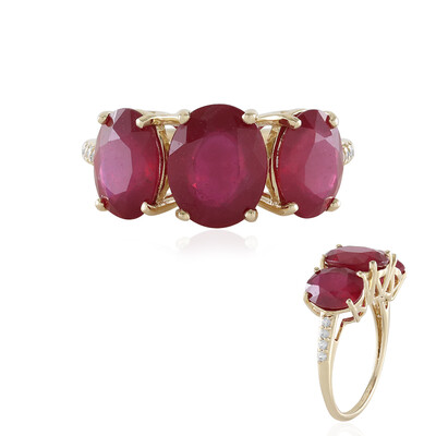Gouden ring met een Madagaskar Robijn (de Melo)