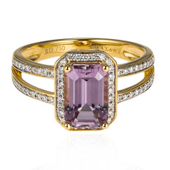 Gouden ring met een Roze diaspoor (AMAYANI)