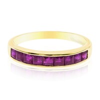 Gouden ring met AAA Mozambique Robijnen (CIRARI)