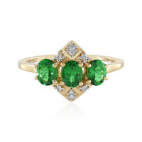 Gouden ring met tsavorieten