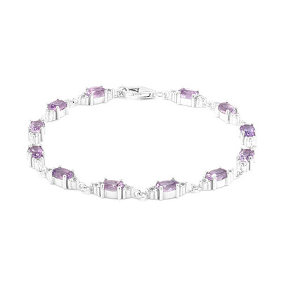Zilveren armband met amethisten