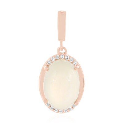 Zilveren hanger met een witte maansteen