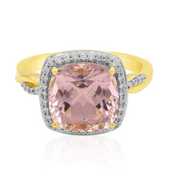 Gouden ring met een AAA Braziliaanse Morganiet (AMAYANI)