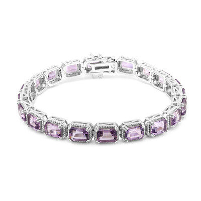 Zilveren armband met amethisten