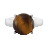 Zilveren ring met een tijgeroog