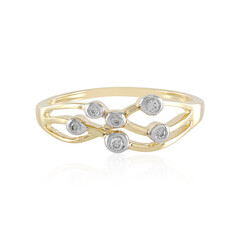 Gouden ring met SI1 (H) Diamanten