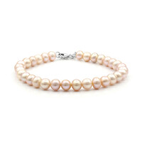 Zilveren armband met zoetwater kweekparels (TPC)