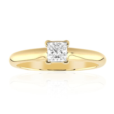 Gouden ring met een IF Diamant (D) (Annette)