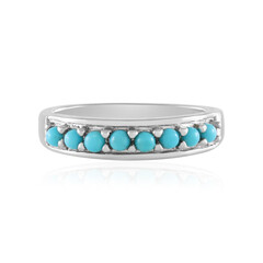 Zilveren ring met Sleeping Beauty Turkooisen