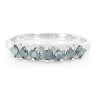 Zilveren herenring met Fancy diamanten