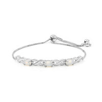 Zilveren armband met Welo-opalen