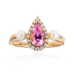 Gouden ring met een Roze diaspoor (AMAYANI)