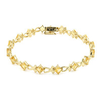 Zilveren armband met citrienstenen