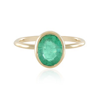 Gouden ring met een Russische smaragd