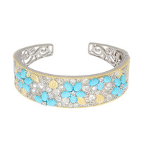 Zilveren armband met Sleeping Beauty Turkooisen (Dallas Prince Designs)