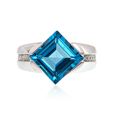 Zilveren ring met een Marambaia-topaas