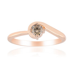 Gouden ring met een VS1 Argyle-Rose de France-Diamant