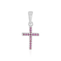 Zilveren hanger met rhodolieten