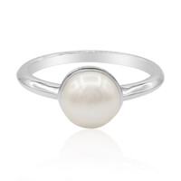 Zilveren ring met een zoetwater kweekparel (TPC)