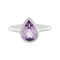 Zilveren ring met een lavendel amethist