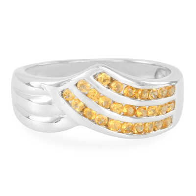 Zilveren ring met keizerlijke Minas granaten