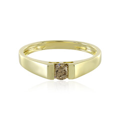 Gouden ring met een I4 Champagne Diamant