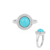 Zilveren ring met een Sleeping Beauty Turkoois