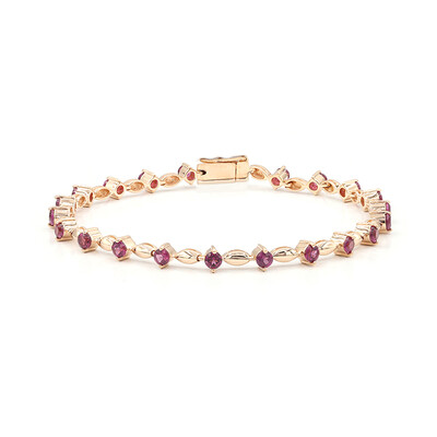 Zilveren armband met rhodolieten