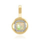 Gouden hanger met een Braziliaanse witte opaal