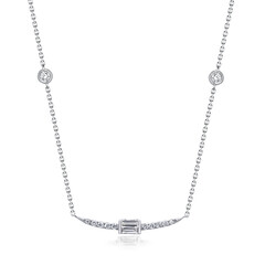 Gouden halsketting met SI2 (H) Diamanten (CIRARI)