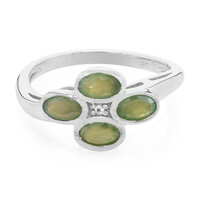 Zilveren ring met alexandrieten