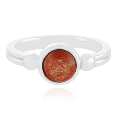 Zilveren ring met een zonnesteen
