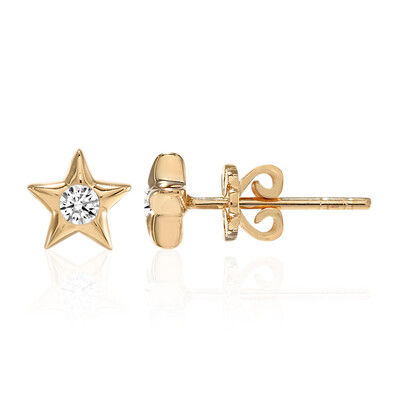 Gouden oorbellen met Diamanten SI1 (G) (Annette)