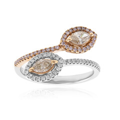 Gouden ring met SI2 Fancy Diamanten (CIRARI)