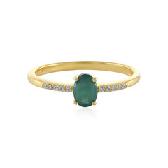 Zilveren ring met een Grandidieriet