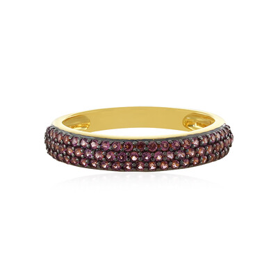 Zilveren ring met rhodolieten (MONOSONO COLLECTION)